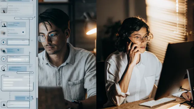 AI chatbot handling customer service inquiries on a computer screen