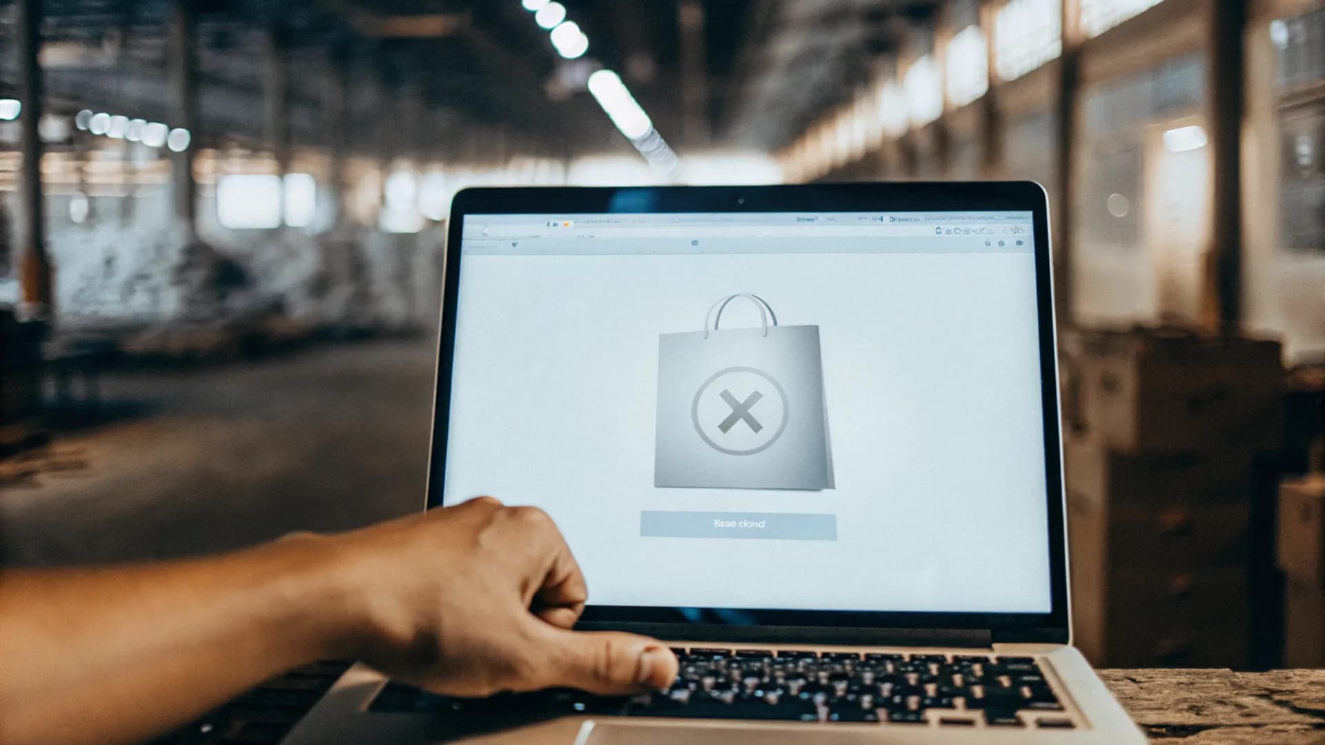 Shopper abandoning their purchase at the online checkout page with payment form visible